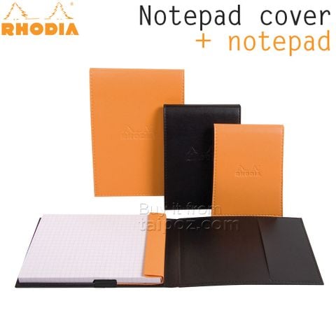 Sổ ghi chú bìa da Rhodia Leather Notepad