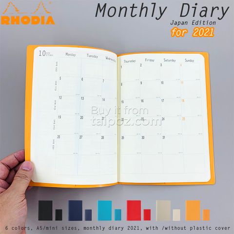 Sổ kế hoạch tuần Rhodia Monthly Diary - 2021
