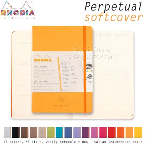 Sổ tay planner Rhodiarama Perpetual, bìa mềm