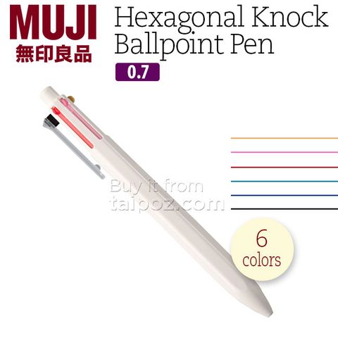 Bút bi bấm 6 ruột Muji