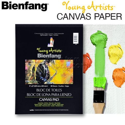 Sổ vẽ giấy vân canvas Young Artists Canvas Pad