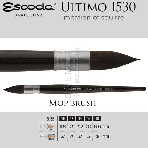 Cọ màu nước Escoda Ultimo 1530 - cọ mop