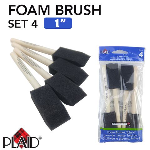 Cọ foam Plaid, bộ 4 cây