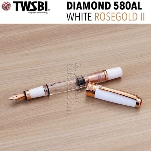 Bút máy TWSBI Diamond 580AL White Rosegold II