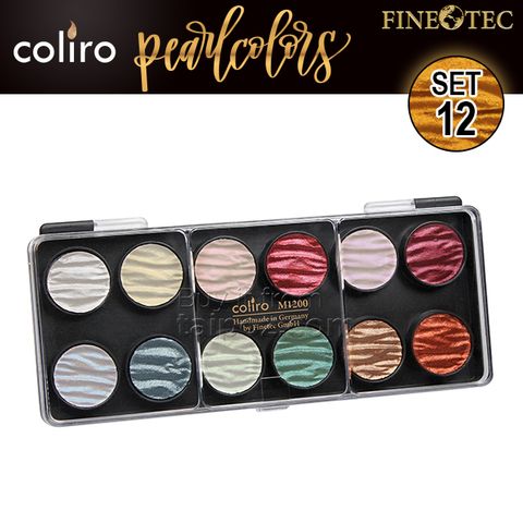 Màu nhũ mica Coliro Pearlcolors - Bộ 12 màu