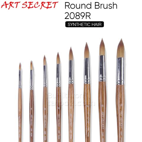 Cọ vẽ màu nước, acrylic hỗn hợp lông sóc và lông nhân tạo - Art Secret 2089R