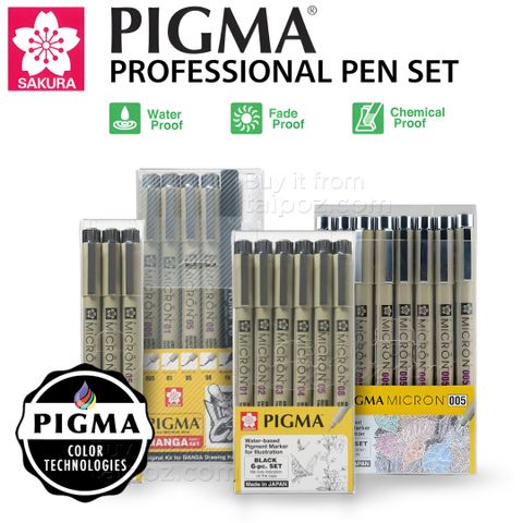 Bộ bút đi nét Sakura Pigma Micron