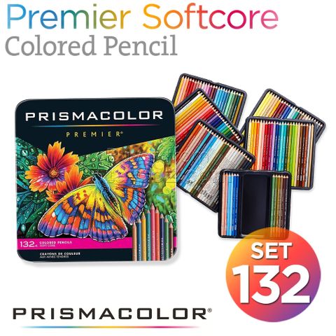 Bộ chì màu Prismacolor Premier 132 cây, hộp thiếc