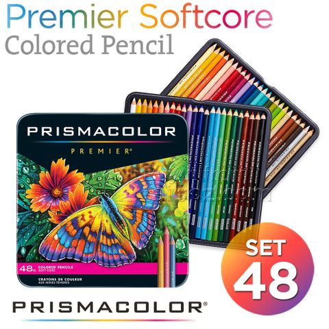 Bộ chì màu Prismacolor Premier 48 cây, hộp thiếc