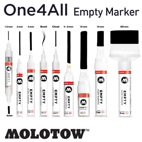 Bút marker Molotow One4All Acrylic Paint, loại không mực