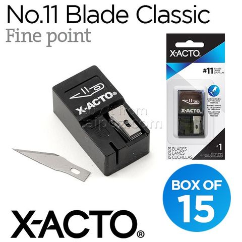Lưỡi dao X-acto no.11 - hộp đựng an toàn 15 lưỡi