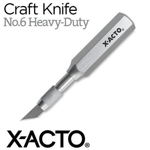 Dao thủ công X-acto no.6 Heavy-Duty, cán cầm nhôm khối