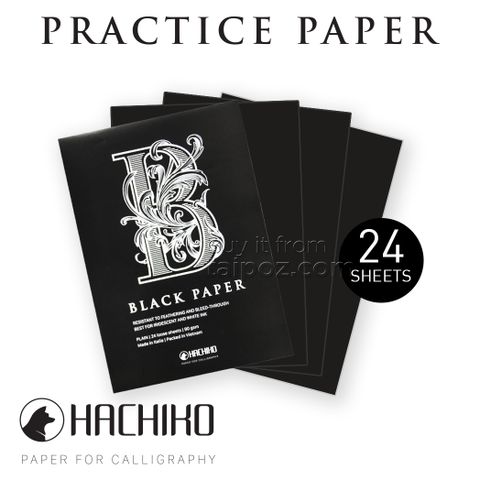 Giấy viết calligraphy Hachiko, màu đen