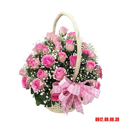 Giỏ hoa tươi đẹp nhất GHT-57