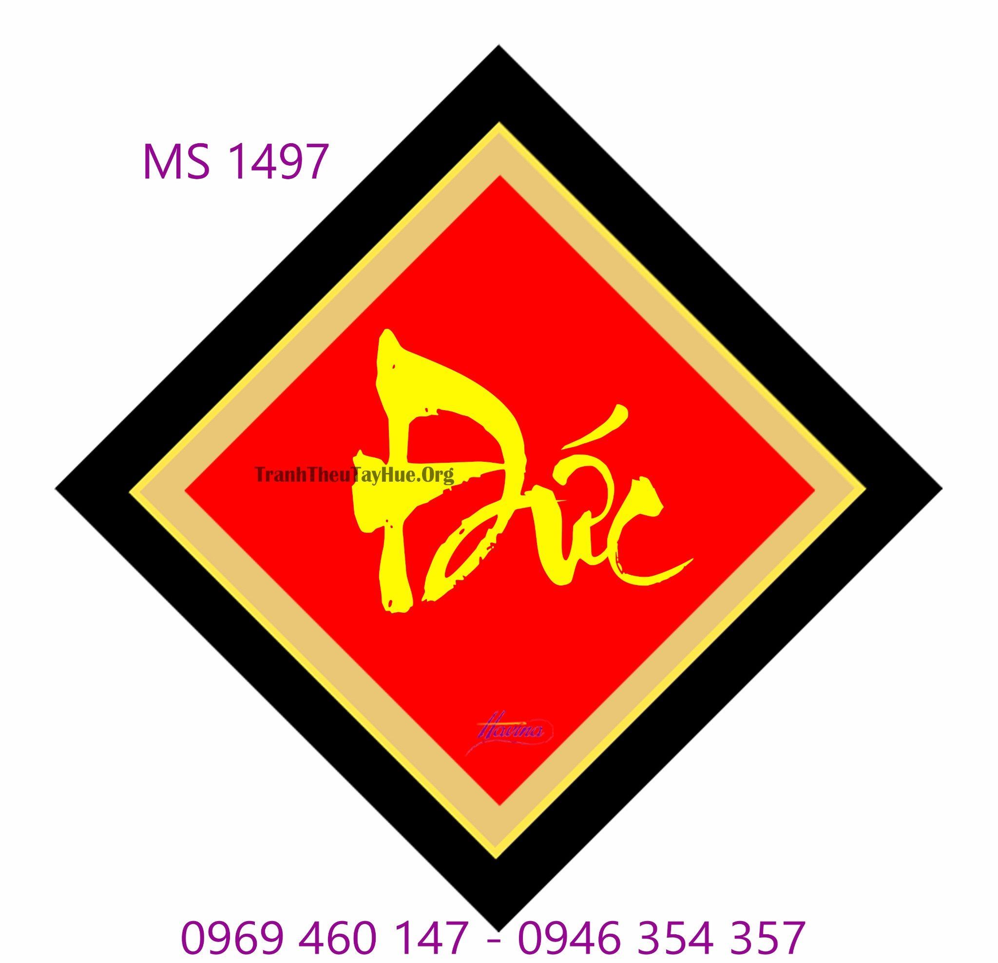 TRANH THÊU CHỮ ĐỨC MS 1497