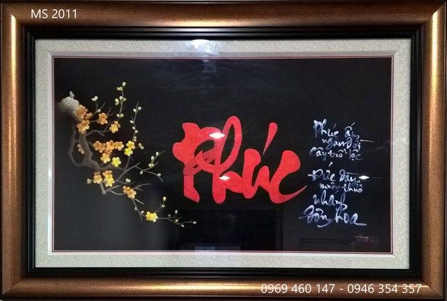 TRANH THÊU CHỮ PHÚC MÃ SỐ 2011