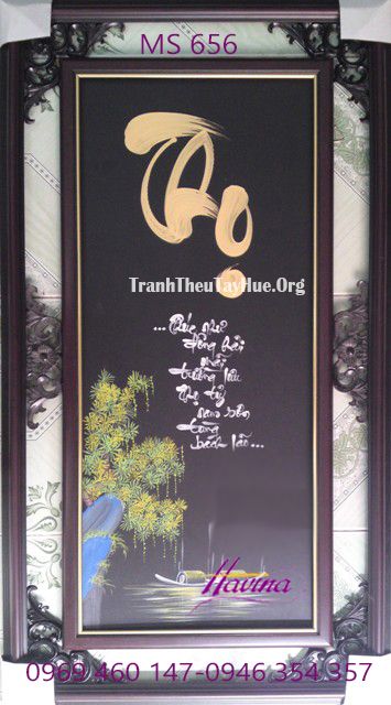 TRANH THÊU CHỮ THỌ MS 656