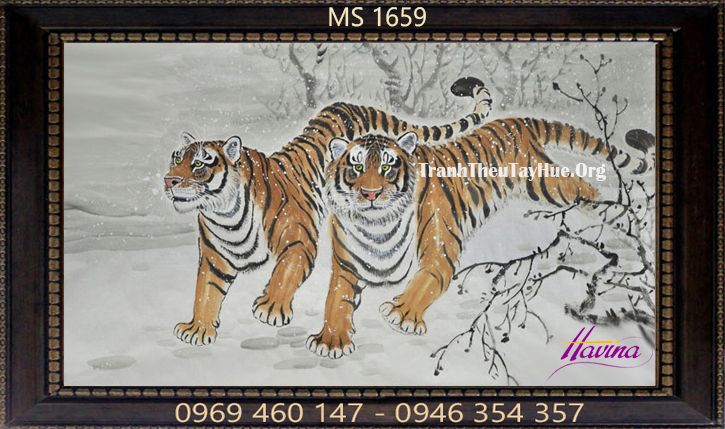 TRANH THÊU CON HỔ MS 1659