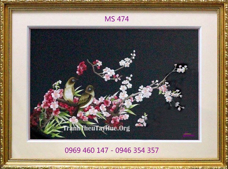 TRANH THÊU TẶNG ĐÁM CƯỚI MS 474