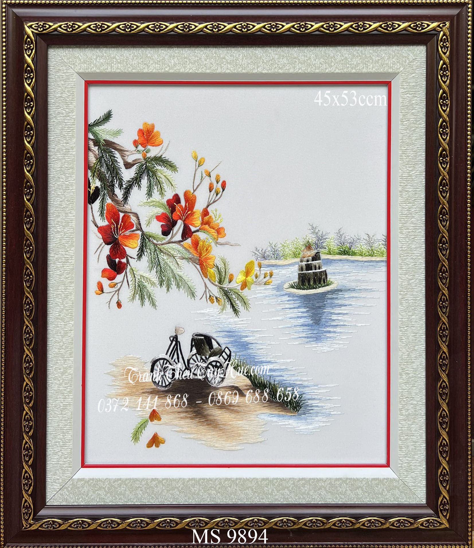 Tranh thêu Hồ Gươm MS 9894