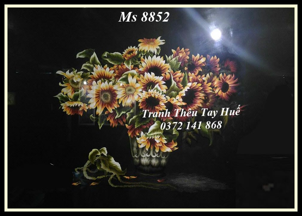 Tranh Thêu Hoa Hướng Dương MS 8852