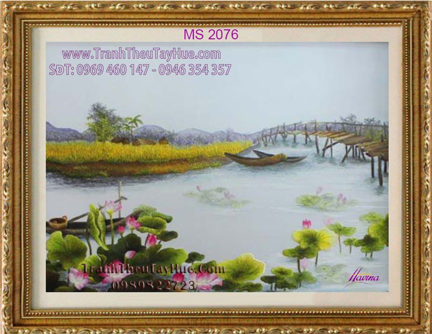 TRANH THÊU PHONG CẢNH MS2076