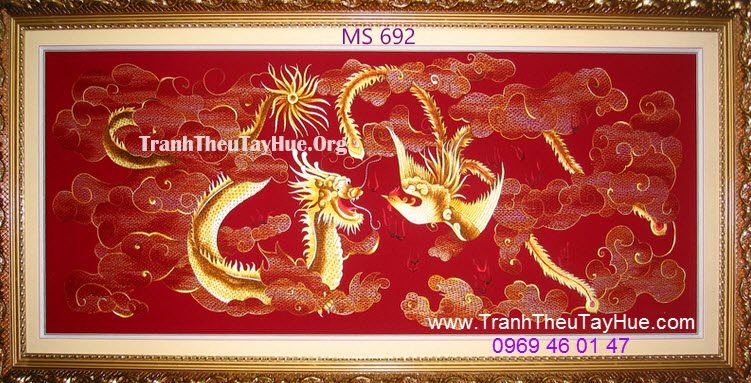 TRANH THÊU CON RỒNG MS 692