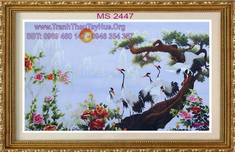 TRANH THÊU TREO PHÒNG NGỦ MS 2447