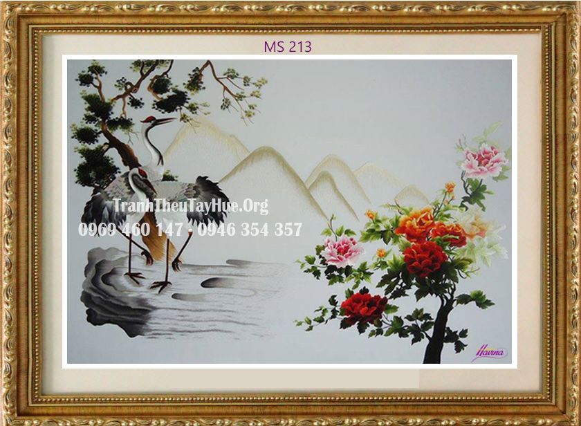 TRANH THÊU TREO PHÒNG NGỦ MS 213