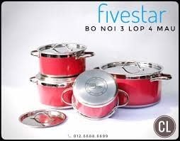 BỘ NỒI FIVESTAR 3 LỚP 4 MÀU