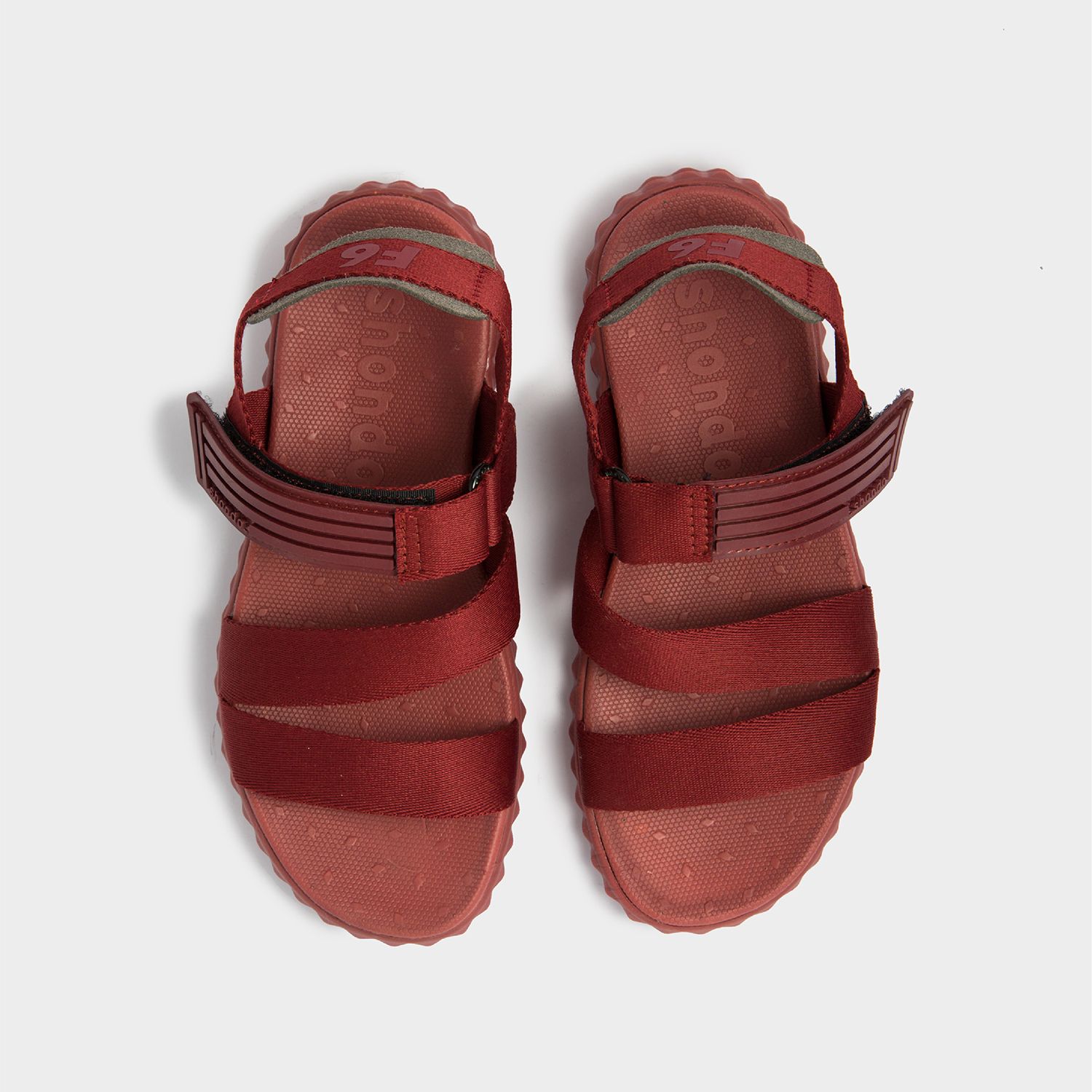 Sandals F6 đỏ rượu full F6M204