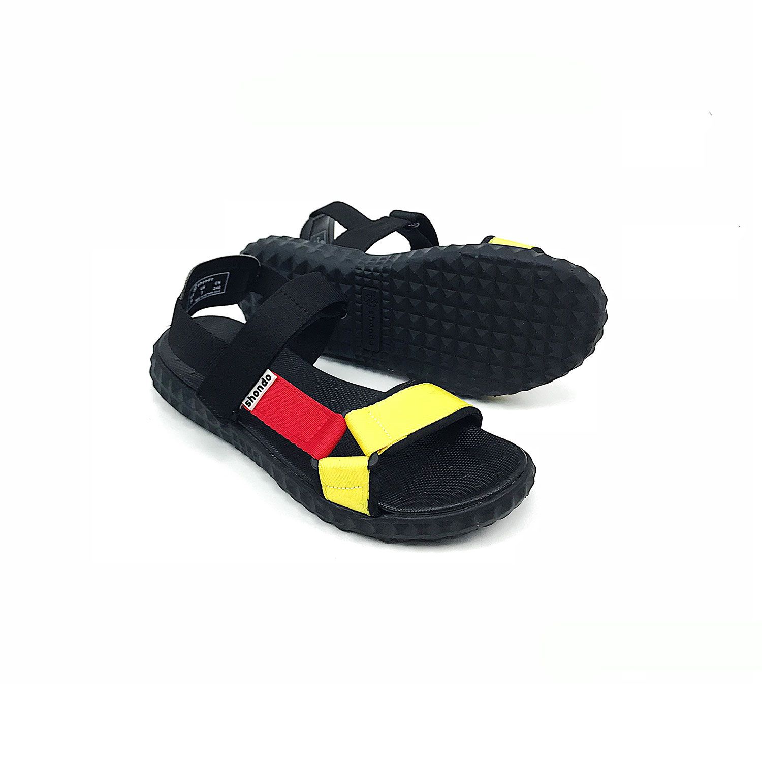 Sandals F6 vàng đỏ tam giác F6T301