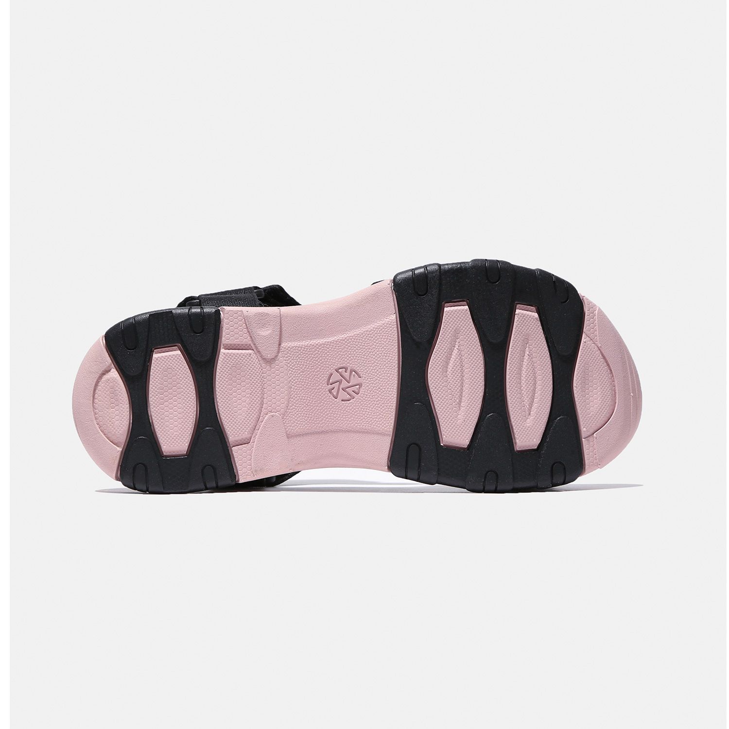 Sandals SHONDO Girly đế hồng quai đen GIM7010