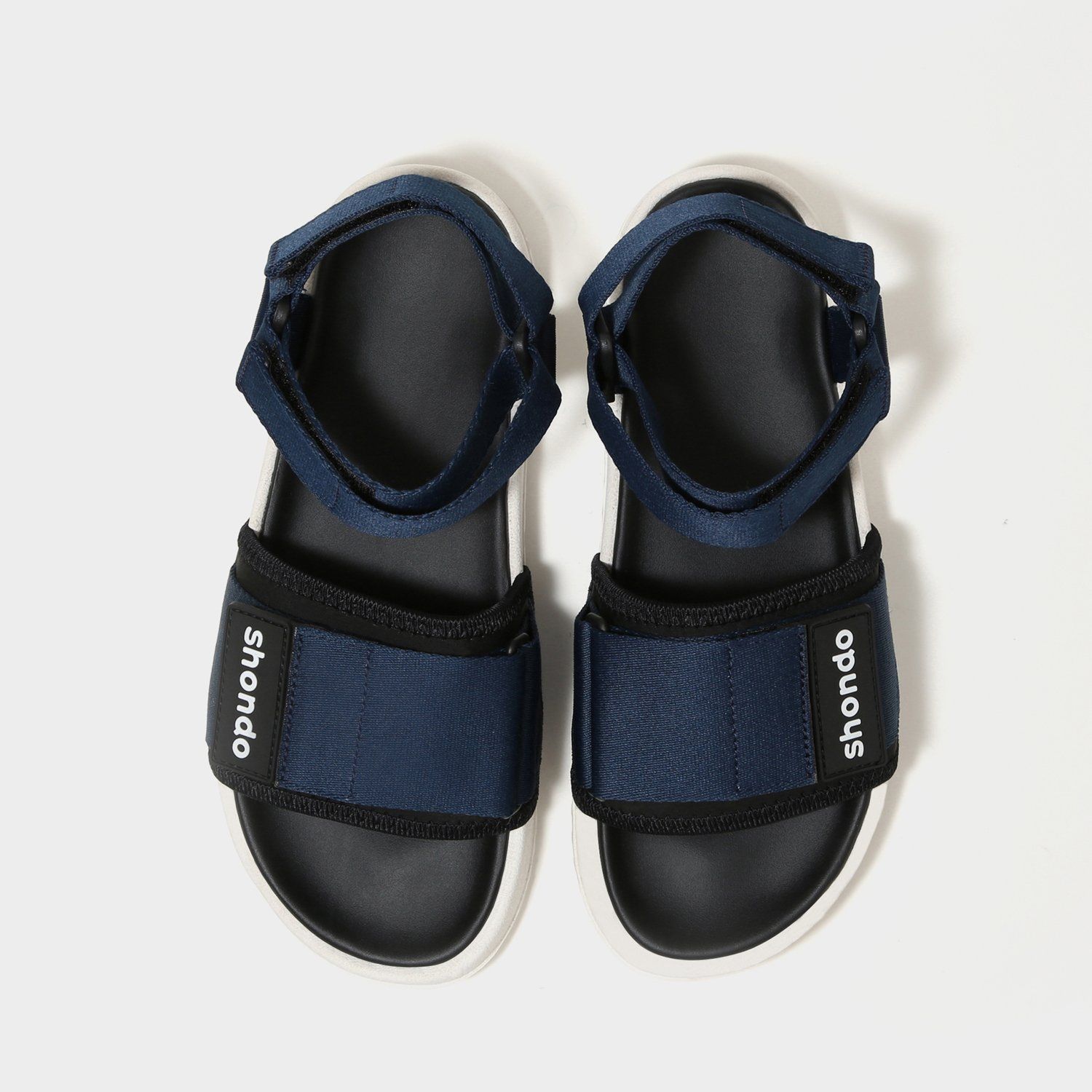 Sandals Chicly đế trắng quai xanh dương CLY0030