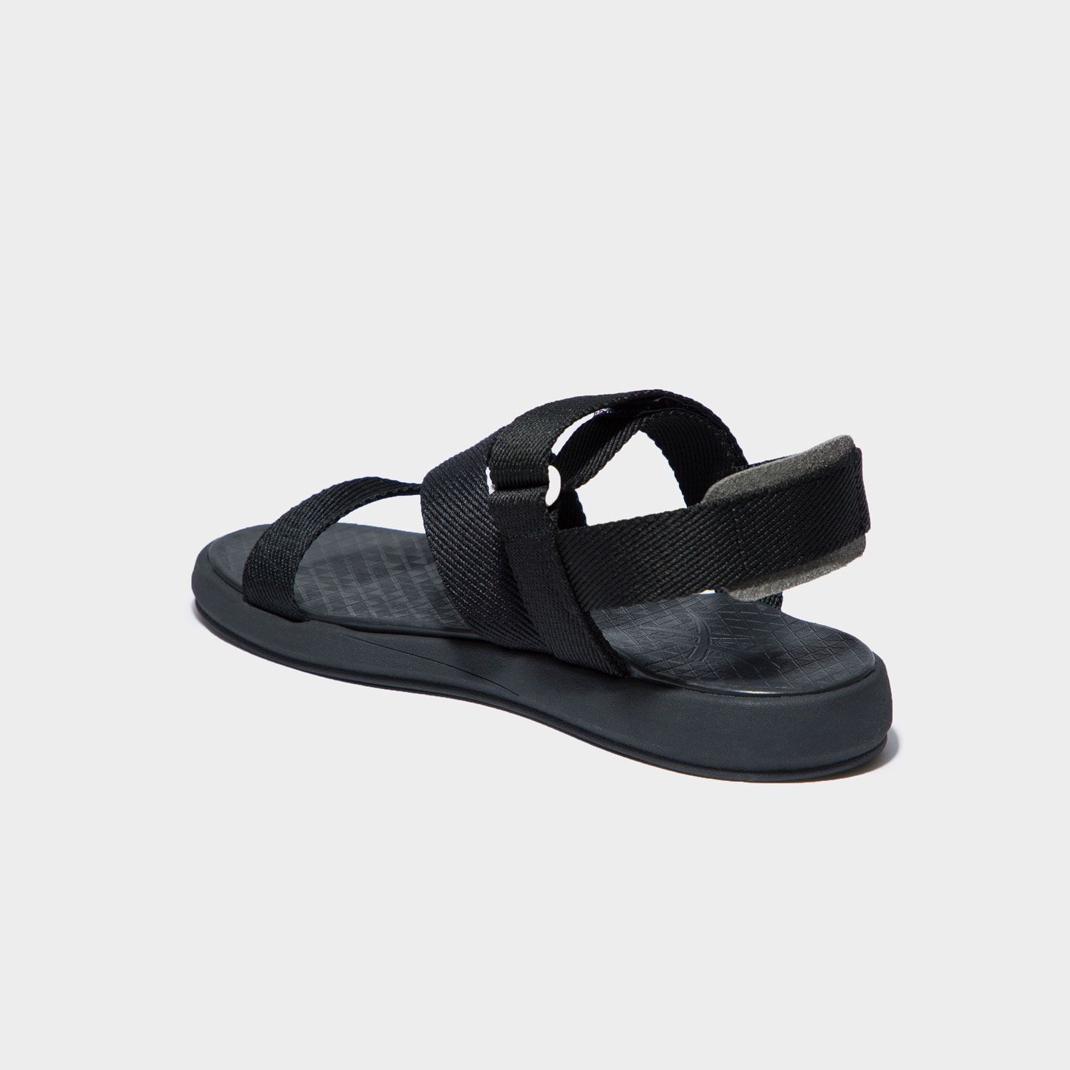 Sandals F5 đen full chéo DHM112