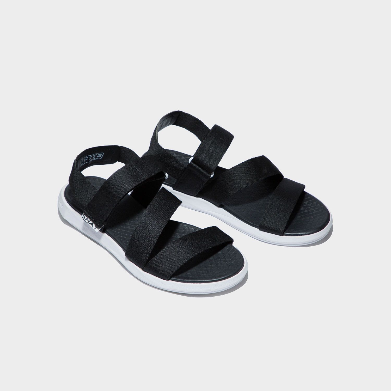 Sandals F5 đen full chéo THM112