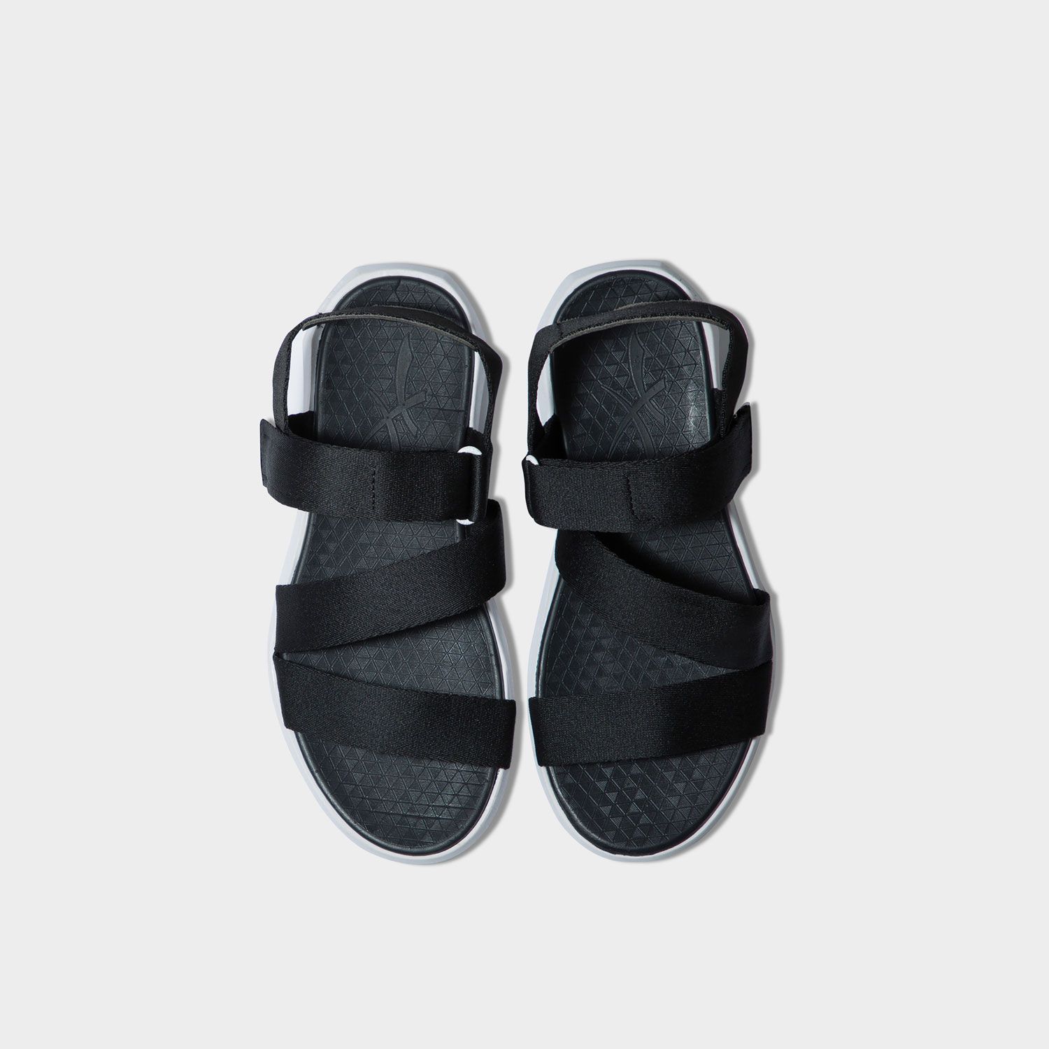 Sandals F5 đen full chéo THM112
