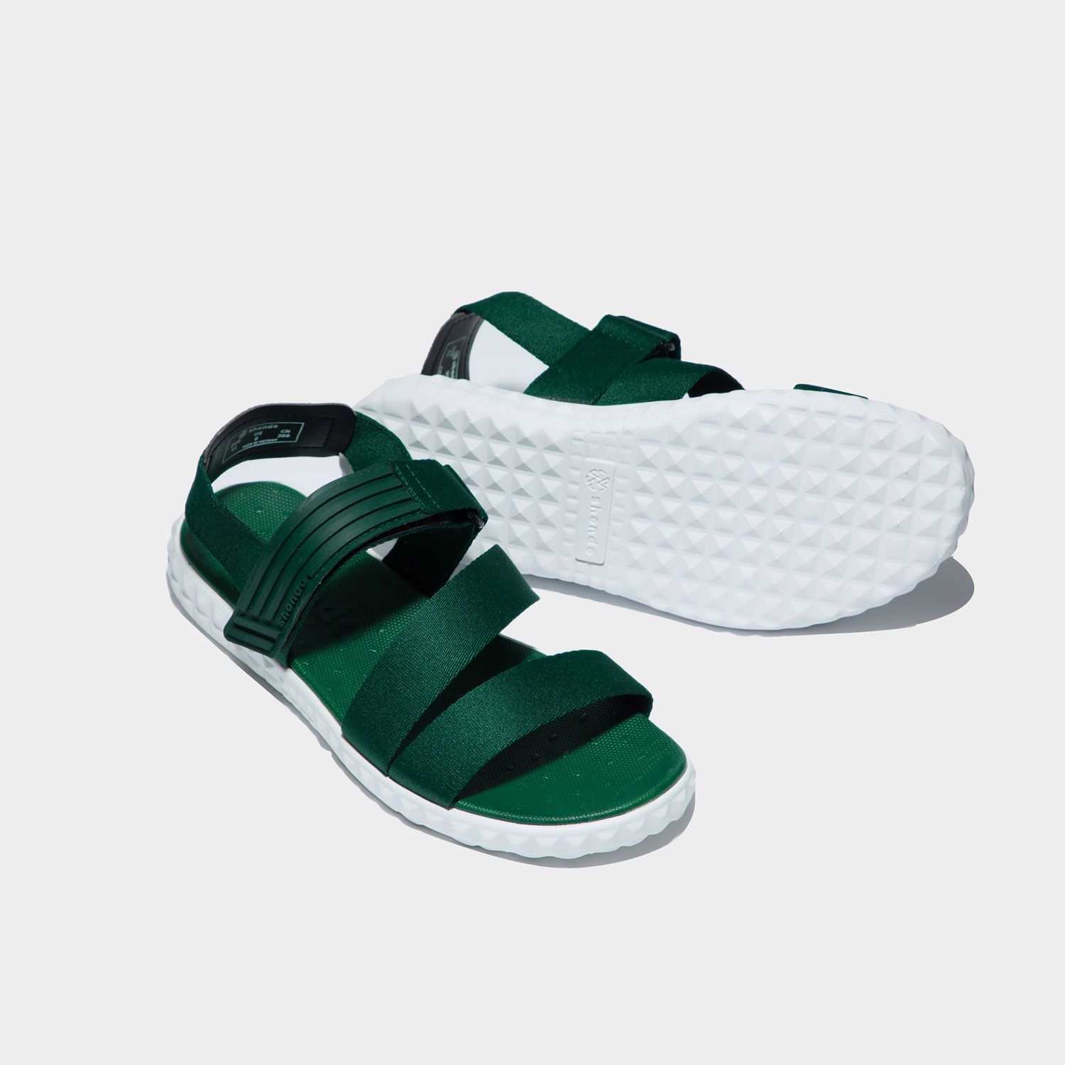 Sandals F6 xanh lá full đế trắng F6M002