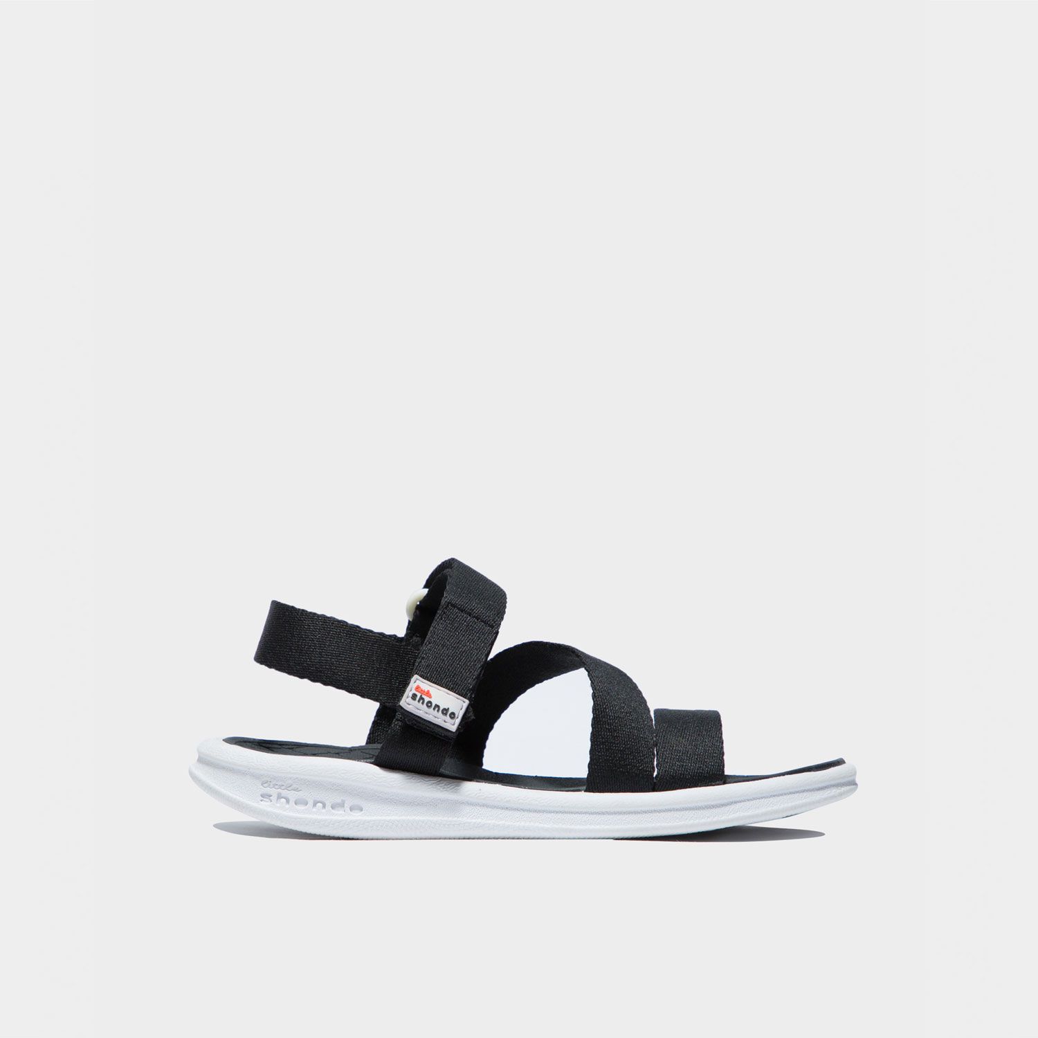 Sandals kids đen đế trắng LSM112