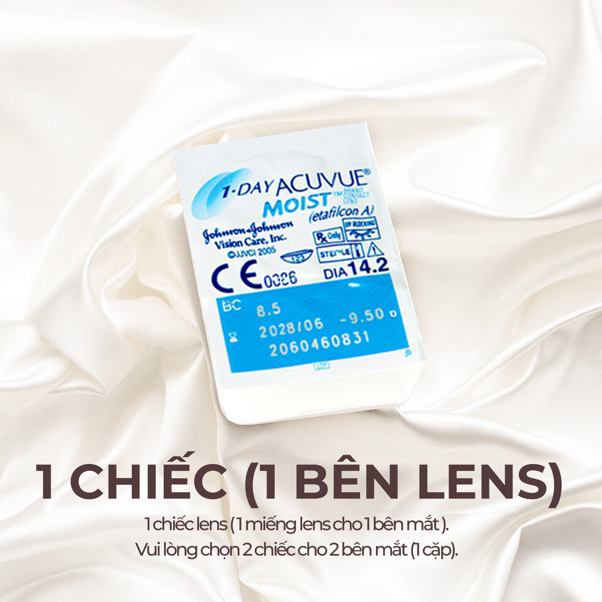 LENS 1 NGÀY TRONG SUỐT ACUVUE MOIST CAO CẤP CỦA MỸ CÓ ĐỘ CẬN TỪ 1 ĐẾN 10 ĐỘ