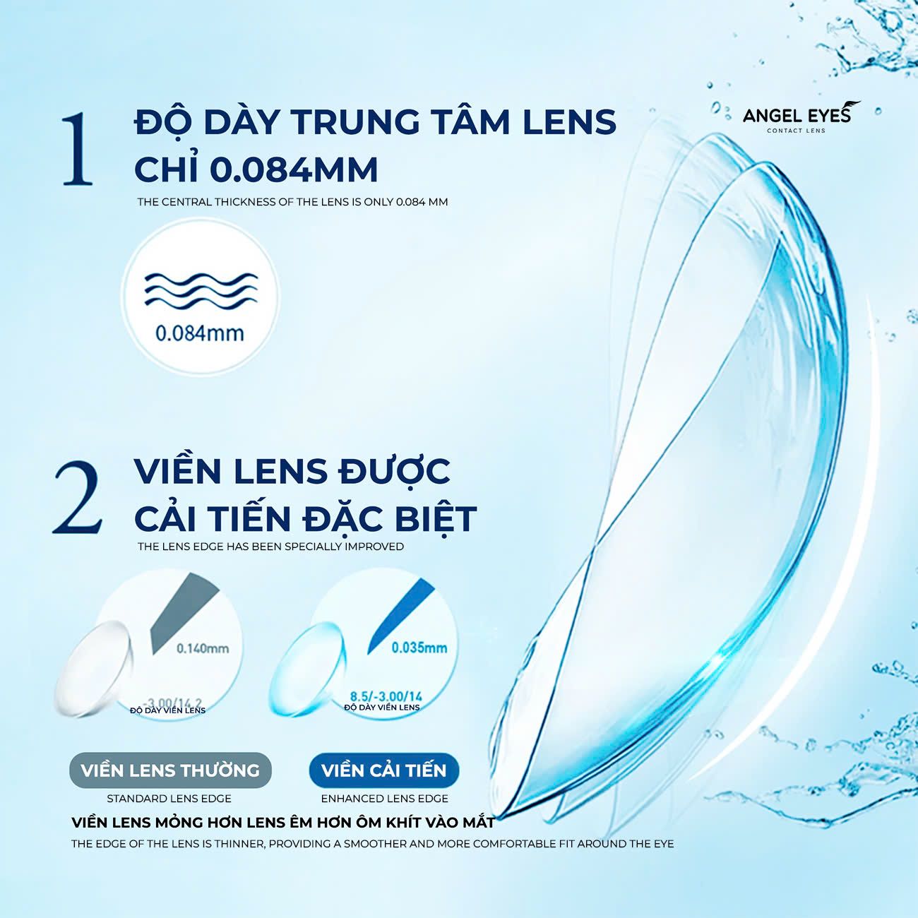Premium Clear Hyperopia Contact Lenses from Korea – Available in Powers from +0.50 to +6.00
