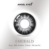  Lens xám Emerald thương hiệu·Angel Eyes có độ từ 0-6 đường kính 14.0mm 