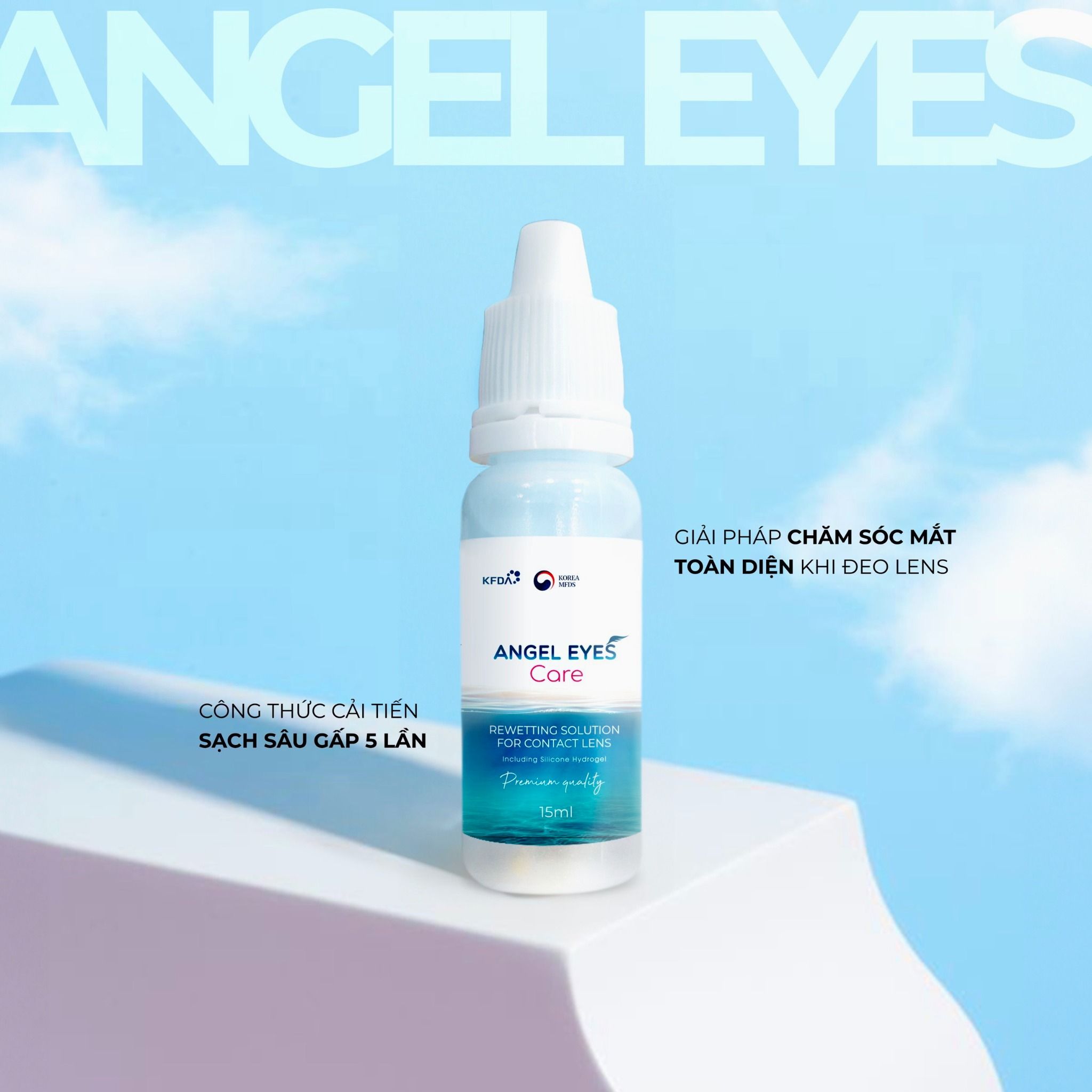 COMBO NƯỚC NGÂM & NHỎ MẮT KÍNH ÁP TRÒNG ANGEL EYES CARE