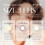  Lens đen áp tròng có độ cận Tokyo Night nhãn hiệu Angel Eyes ( Độ cận 0-8 độ ) - Dia 14.0mm 