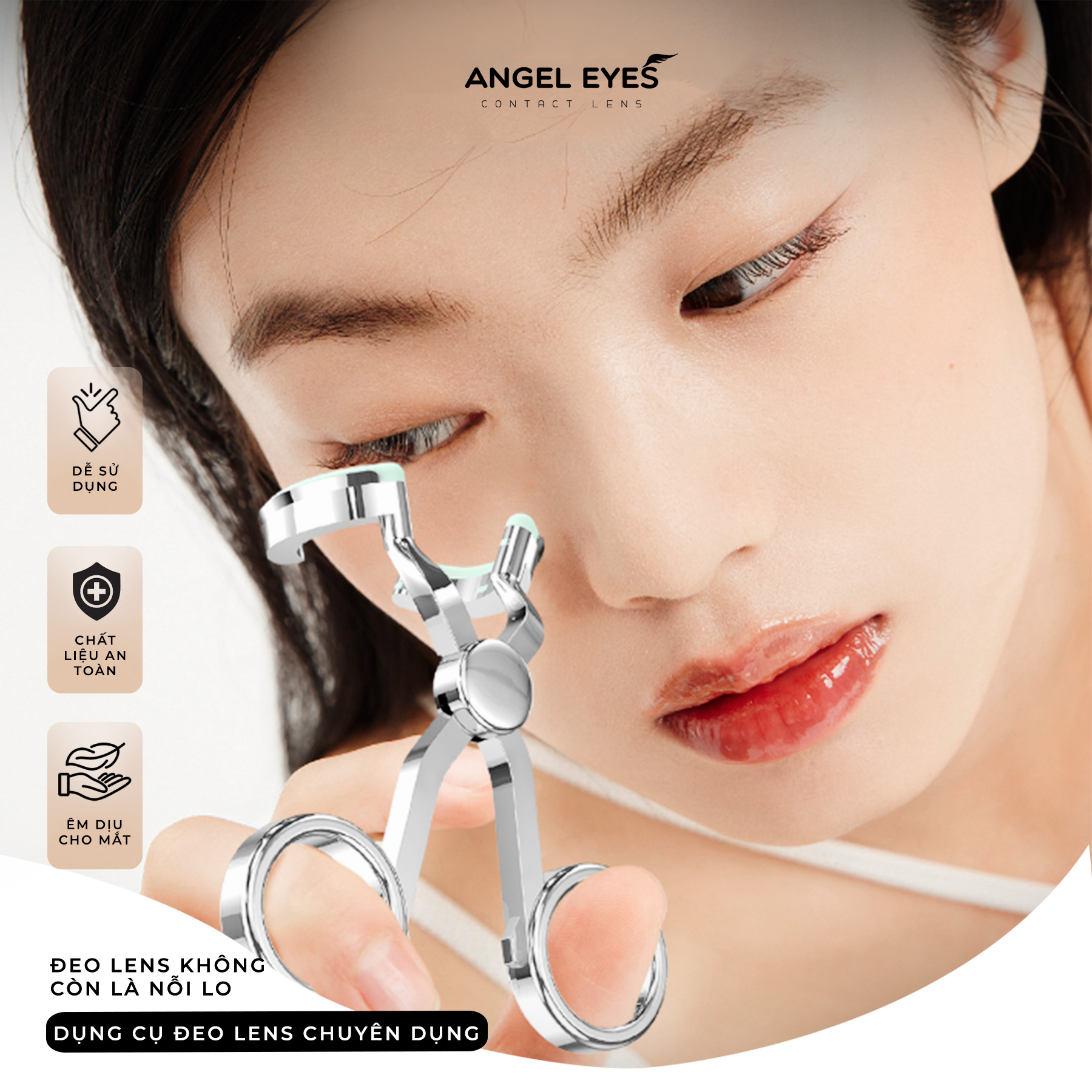 Kẹp giữ mí mắt - Hỗ Trợ Đeo Kính Áp Tròng Một Cách Dễ Dàng