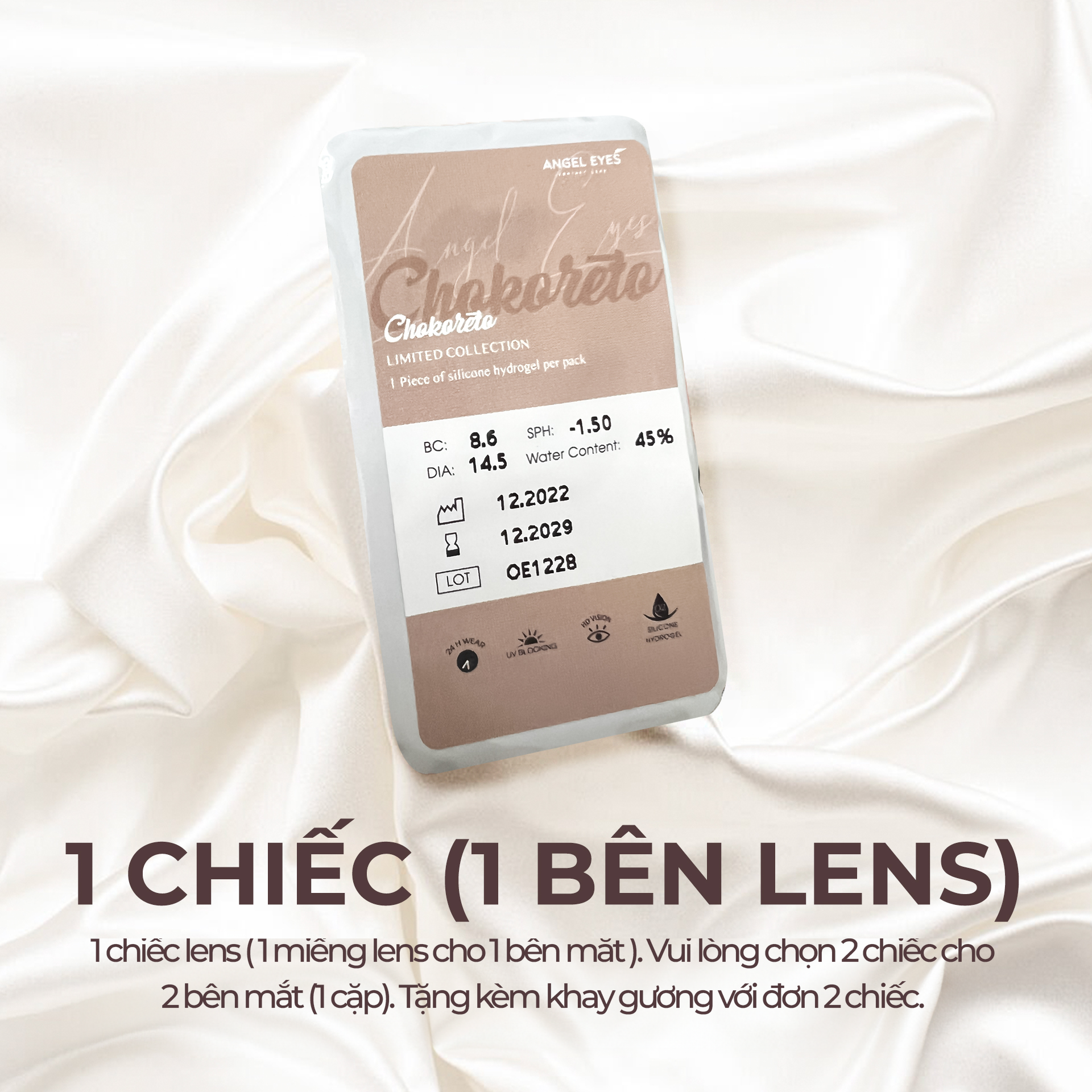 Kính áp tròng Silicone Hydrogel Limited Chokoreto