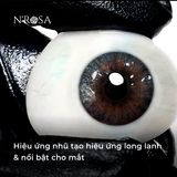  Lens xám có độ cận N’Rosa Fantasy Gray cho mắt thở cao cấp Angel Eyes phân phối | Độ cận: 0-8 | Chất liệu Silicone Hydrogel 