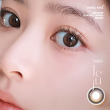  Lens nâu có độ cận Angel Eyes JEJU hiệu ứng loang màu như mắt ướt lens filter đang thịnh hành trên TikTok 