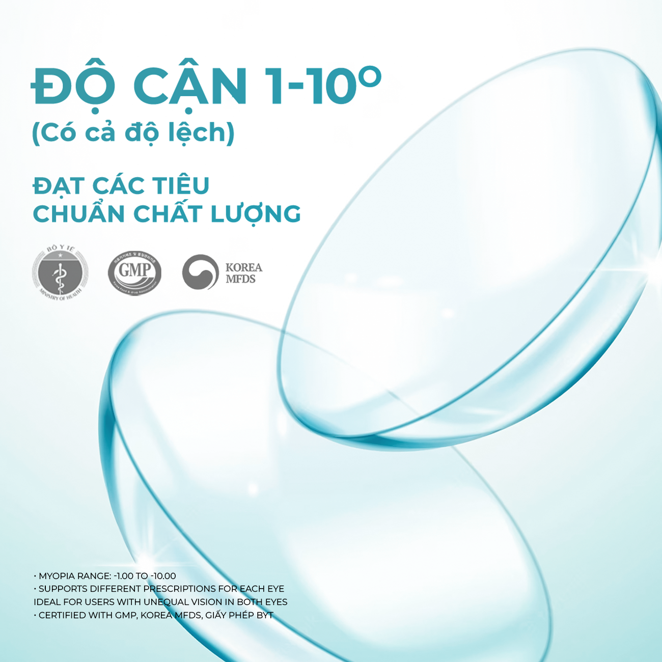 Lens trong suốt cận có độ từ 1-10 cho mắt thở cao cấp N’Rosa Angel Eyes phân phối | Chất liệu Silicone Hydrogel khoá ẩm