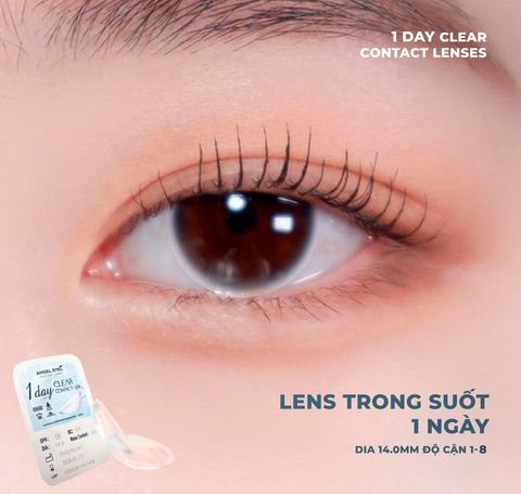 LENS 1 NGÀY TRONG SUỐT | LENS 1 NGÀY KHÔNG MÀU ANGEL EYES